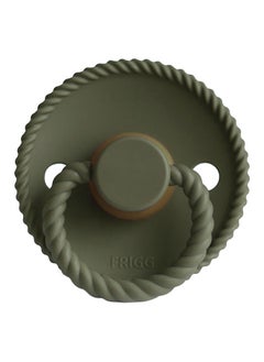 FRIGG Rope Latex Pacifier, 0-6 Months, Size 1 - Olive  - Image 2