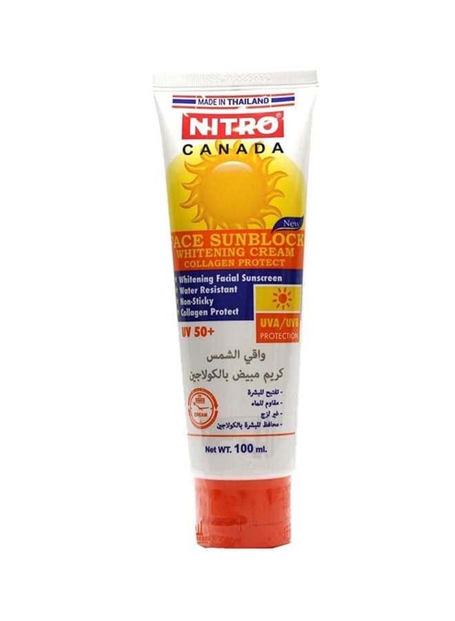 Face Sunblock Whitening Cream 100ml.
