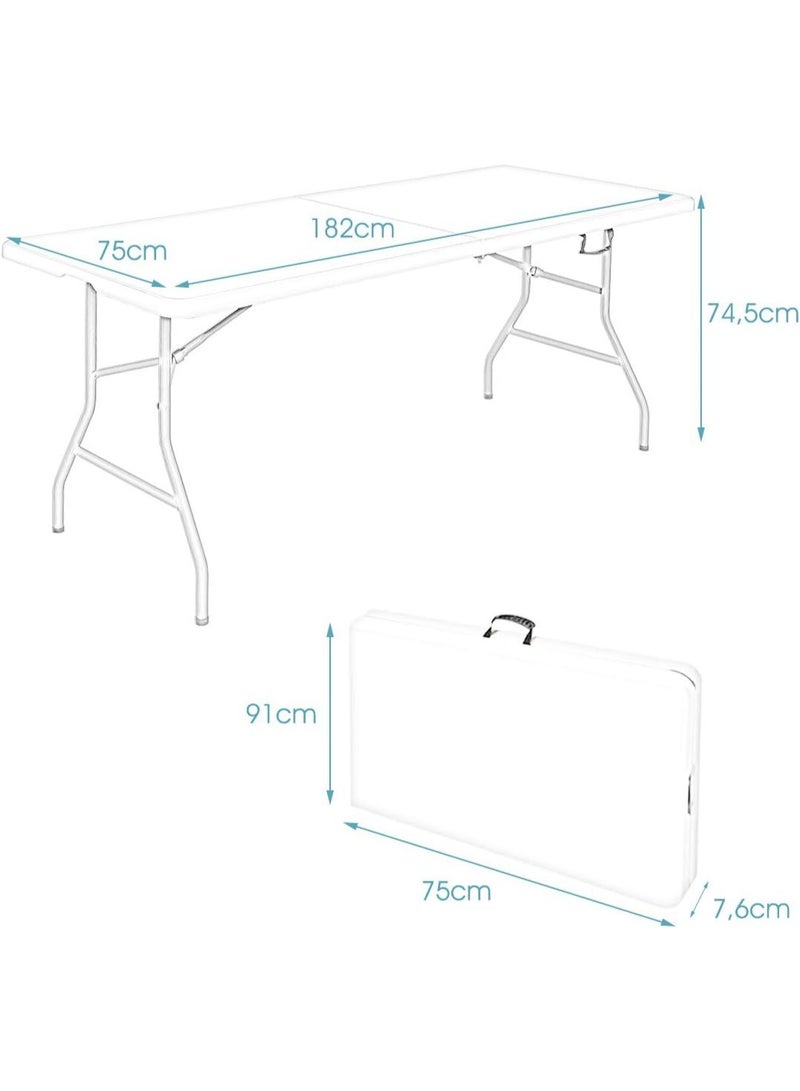 Foldable Portable Table with Carry Handle, Multi-Purpose Camping and Outdoor Table, Heavy-Duty Utility Table for Home, Garden and Events - Image 2