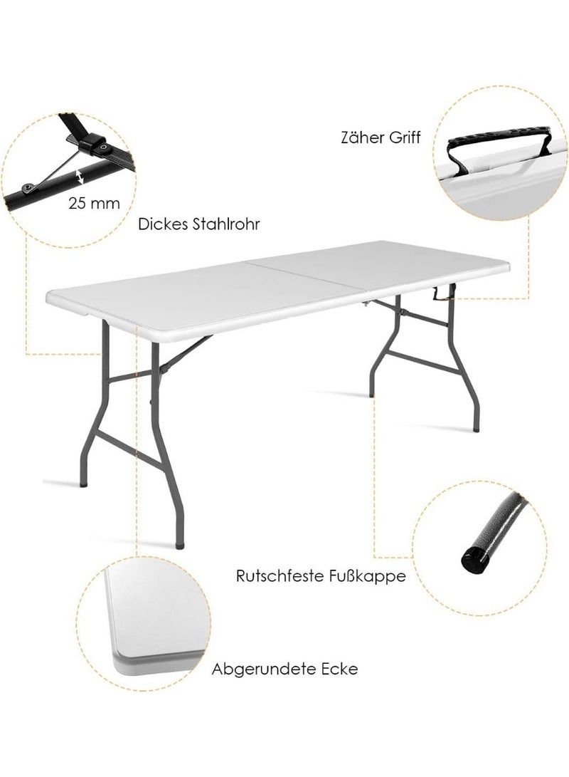 Foldable Portable Table with Carry Handle, Multi-Purpose Camping and Outdoor Table, Heavy-Duty Utility Table for Home, Garden and Events - Image 3