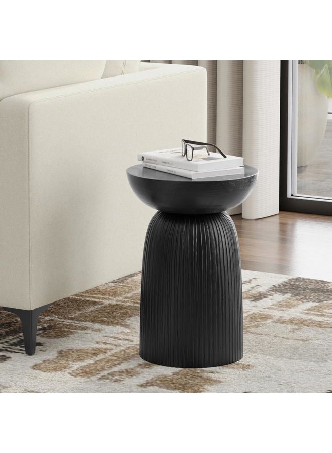 Simpli Home Boyd 13 inch Line Accent End Table, Black - Image 2