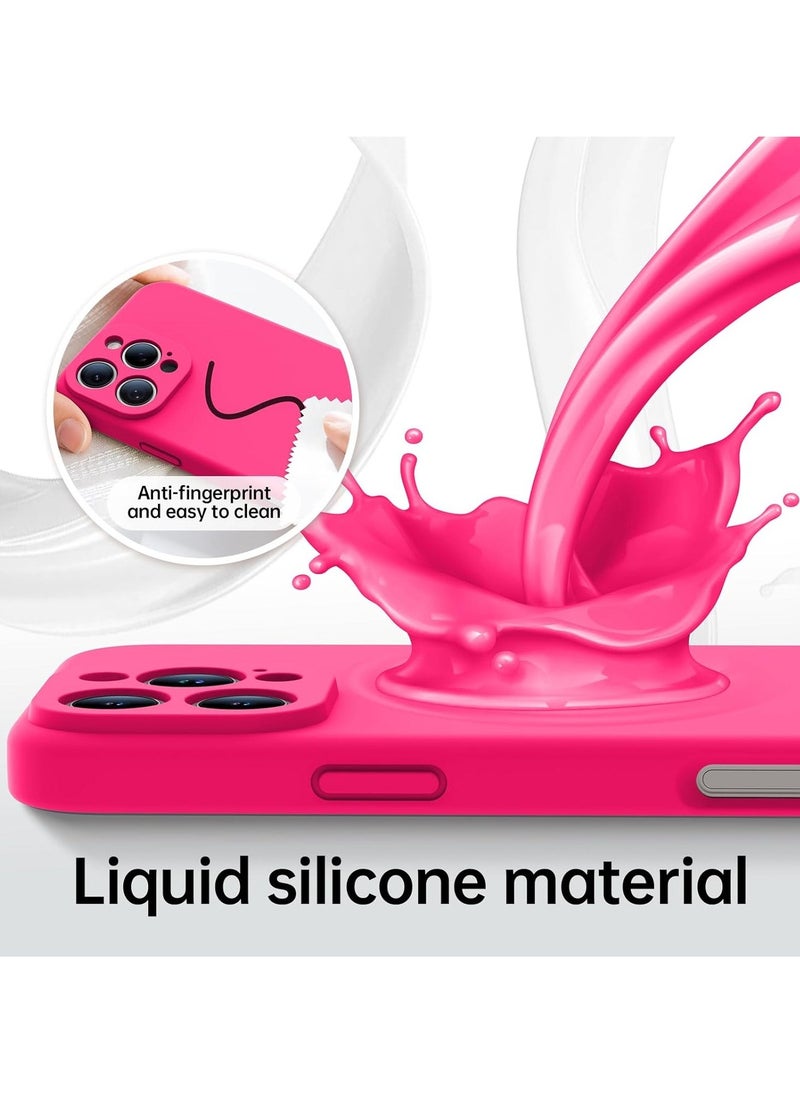Raxoom iPhone 16 Pro Max Case with 2 Screen Protectors – Liquid Silicone Protective Phone Case (6.9") – Compatible with MagSafe – Upgraded Camera Protection – Hot Pink - Image 5