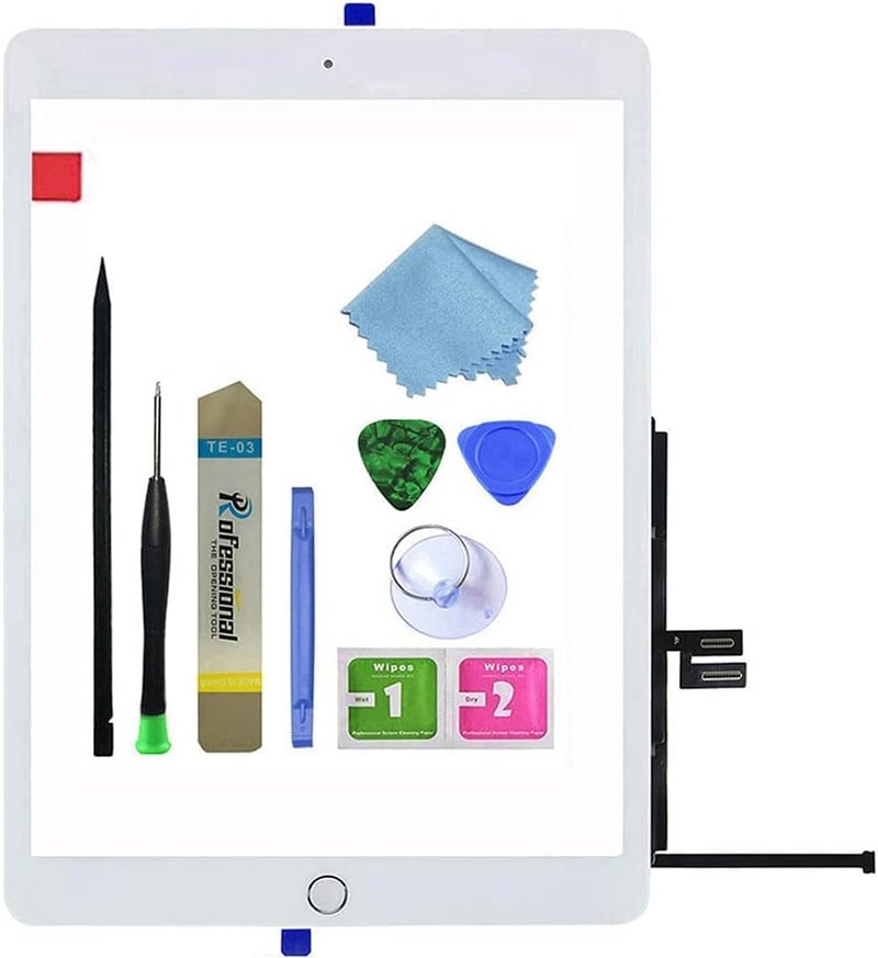 Zentop for iPad 7 7th Generation/8 8th Generation Screen Replacement Touch Digitizer Glass 10.2" 2019/2020,for 7th 8th Gen A2197 A2198 A2200 A2270 A2428 A2429 A2430 Repair Kit + Home Button + Tools - Image 1