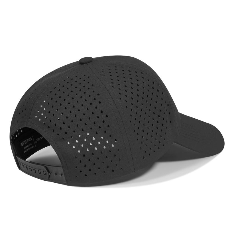 UALON American Flag Trucker Hat, Quick Dry Baseball Cap for Men & Women, Laser Cut Mesh Waterproof Snapback Hats Black - Image 5