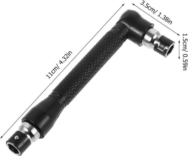 L-shaped Socket Wrench Set 4pcs Double-head Metal Repairing Spanners Portable Hex Socket Screwdriver Tools for Home and Auto Maintenance - Image 2