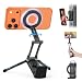 OMOTON TP02 360 Rotating for MagSafe Tripod Aluminum Magnetic Phone Tripod for iPhone 171615 Pro Max Air Women Men Foldable Cell Phone Stand Fits Vlog Gym Travel Essentials Accessories Gift - Image 2