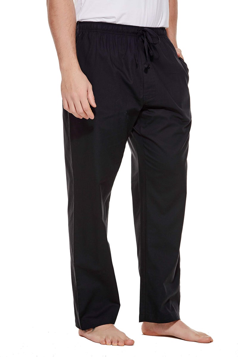 CYZ Mens 100% Cotton Pajama Pants Sleep Lounge Pajamas for Men Woven pj Pants - Image 3