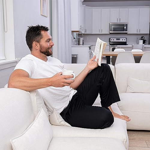 CYZ Mens 100% Cotton Pajama Pants Sleep Lounge Pajamas for Men Woven pj Pants - Image 5