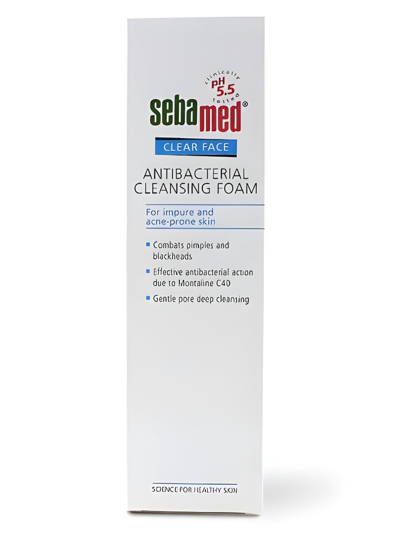 Sebamed CLEAR FACE ANTIBACTERIAL CLEANSING FOAM For impure and acne-prone skin 150 ml - Image 2