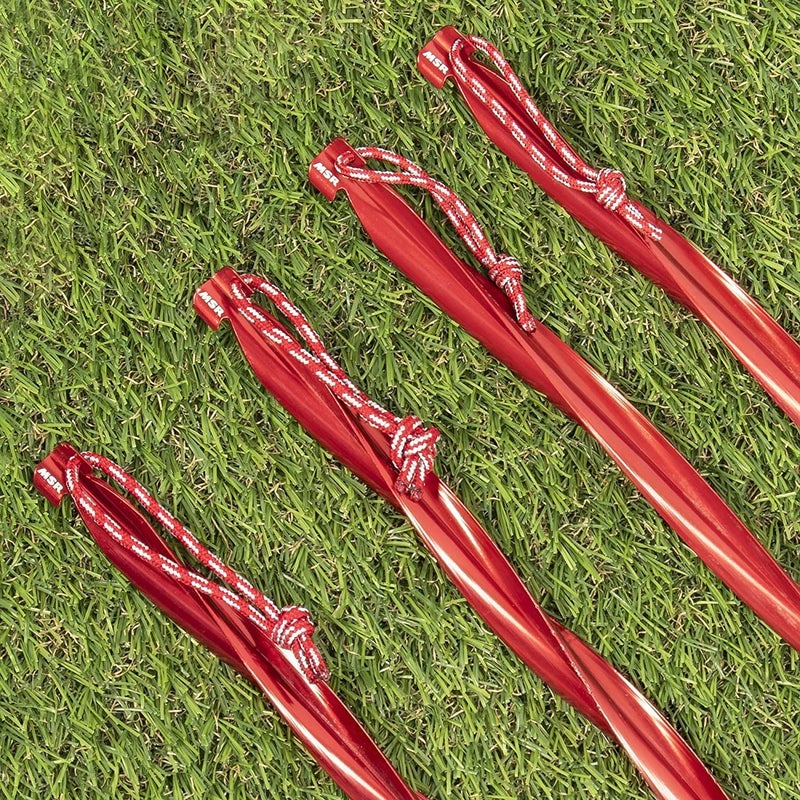MSR Cyclone 10" Tent Stake, 4 Pack, Red - Image 5