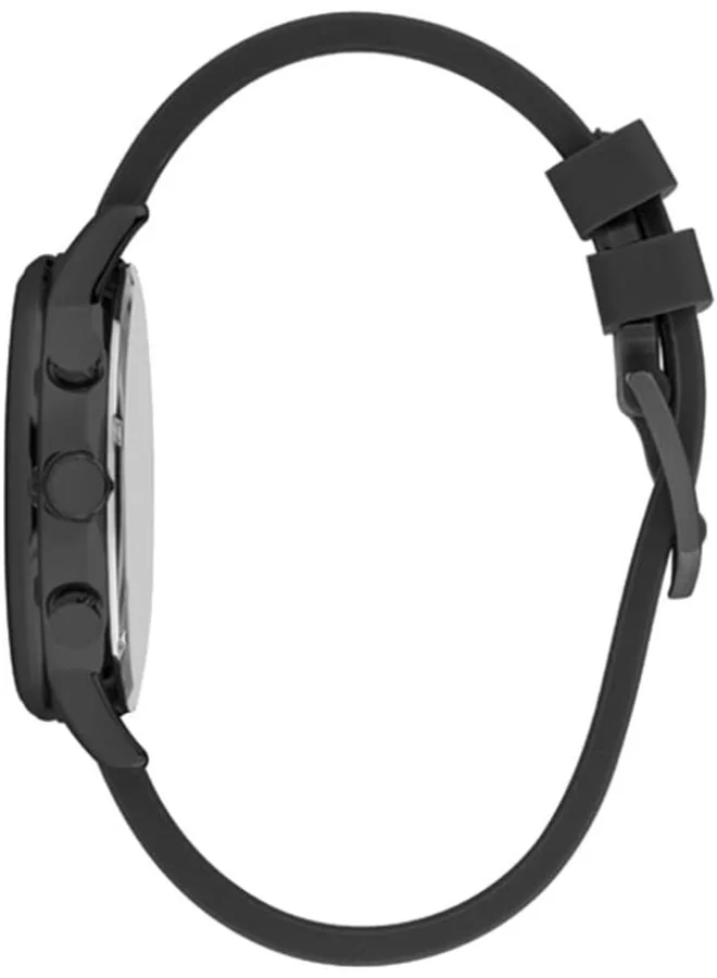 Slazenger Men's Quartz Movement Watch, Multi Function Display and Silicone Strap - SL.9.6501.2.01, Black
