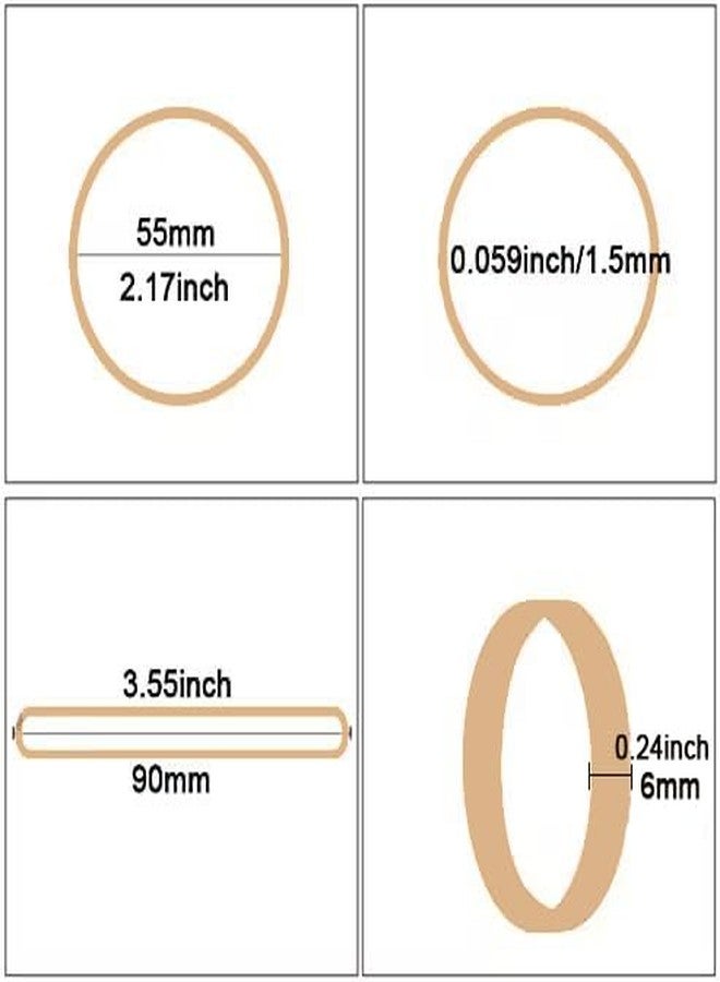 Foshine Rubber Bands Size #64, Elastic band beige size 64 rubber band 110 pcs wide rubber bands for office supplies(3 1/2" x 1/4") - Image 2