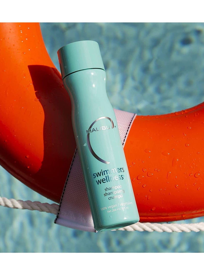 Malibu C Malibu C Swimmers Wellness Shampoo - Chlorine for to Combat Dry Brittle Hair Restores Texture Affected by Pool Elements Sulfate Free Care oz  - Image 3