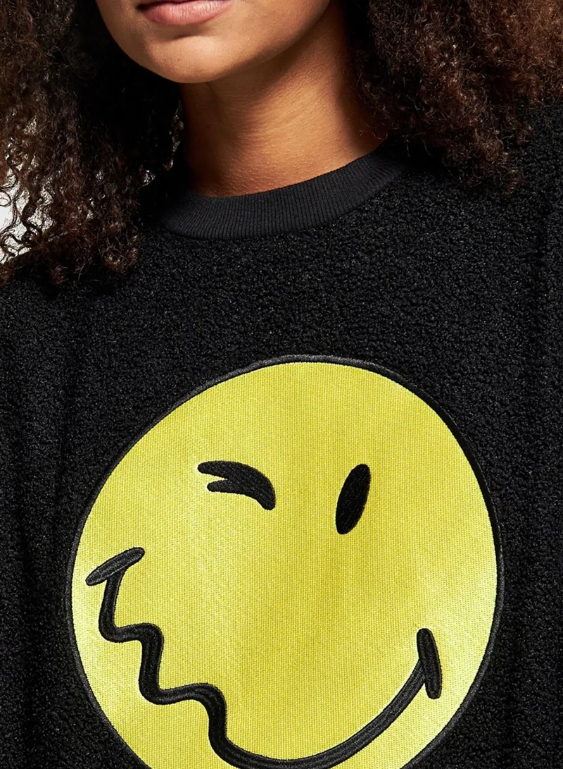 SP Characters Round Neck Graphic Sweatshirt