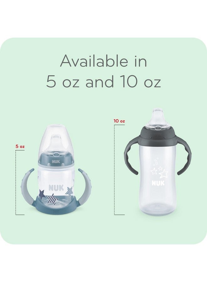 NUK Learner Cup, 10 Oz, 8+ Months, 2 Count - Bpa Free, Spill Proof Sippy Cup - Image 5