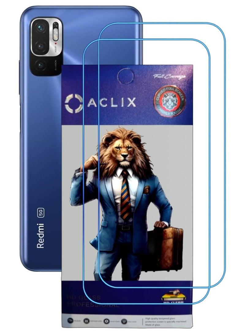 ACLIX 2 Pieces Antistatic ESD Dustproof Premium Quality High Definition Clear Tempered Glass Screen Protector Designed For Xiaomi Redmi Note 10 5G - Image 1