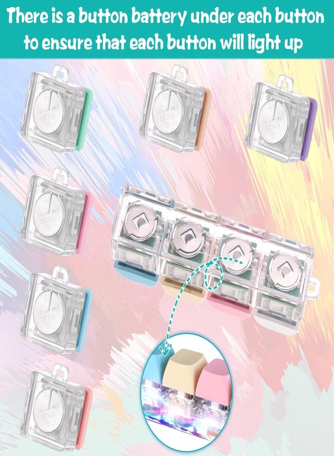Oppaxf 7 Pcs Fidget Keychain Decompression Toys, Clicker Finger Stress Relief, Gift to Pass The Boring Time - Image 4