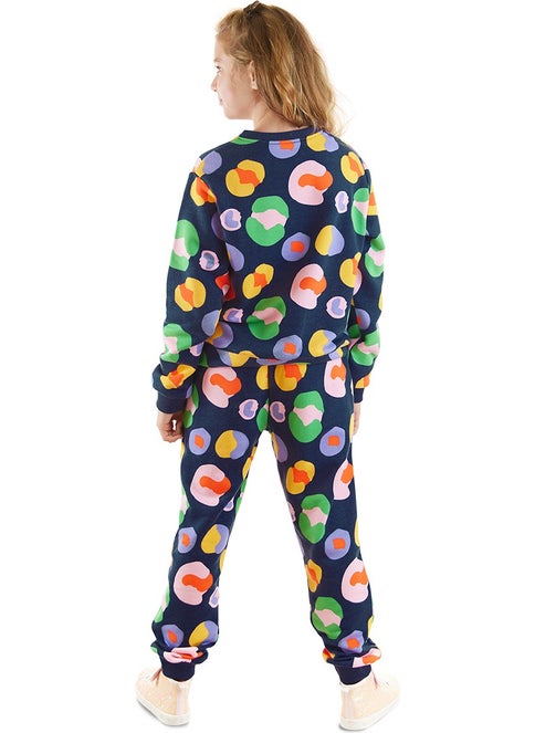 Mshb&G Colorful Navy Blue Girls Tracksuit  - Image 2