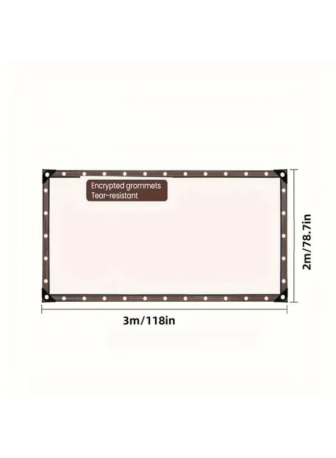 78 74x118 11 بوصة غطاء شفاف متين مقاوم للماء مقاوم للرياح مقاوم للثلوج مقاوم للمطر للحدائق الخارجية الشرفة حظيرة الدجاج التخييم - Image 5