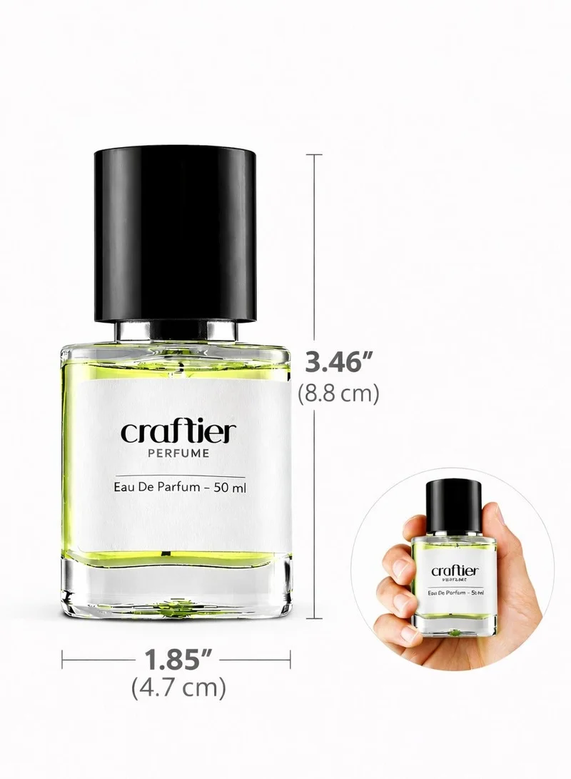 Craftier Perfume New CITRUS LAVENDER - Inspired of-212 Men, Eau De Parfum for Men - 50ml, Long Lasting Citrus Fragrance Upto 24 Hrs, Travel Size Men's Perfume for Men | Best Price UAE