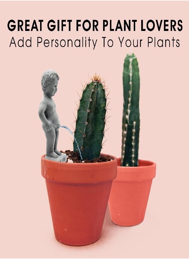 NPW - NPW-USA Plant Life Pee My Plants, Garden Statue, Color-Stone - Image 1