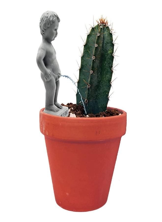 NPW - NPW-USA Plant Life Pee My Plants, Garden Statue, Color-Stone - Image 1
