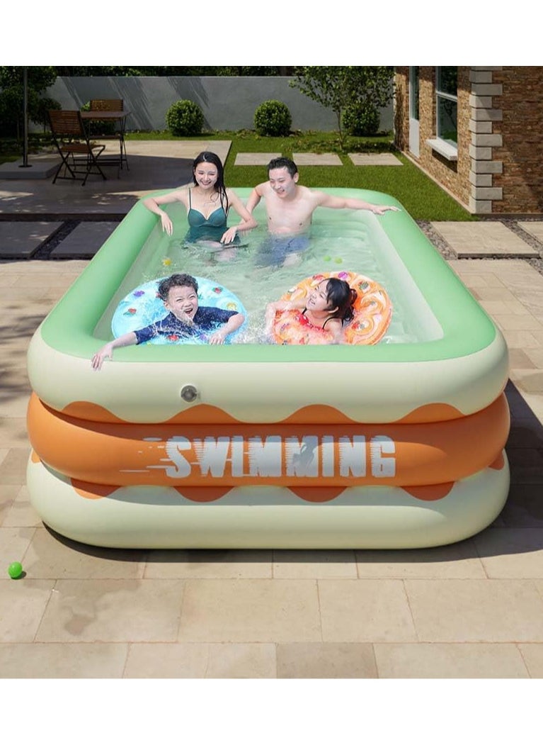 AUTOYSUR Inflatable Swimming Pool for Kids and Adults, Thickened Blow Up Family Swimming Kiddie Pool for Garden, Backyard, Family Summer Water Part  - Image 4