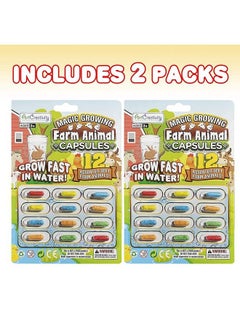 ArtCreativity Magic Growing Farm Animal Capsules 2 Packs With 12 Expanding Animal Capsules Each Grow In Water Cute Color And Design Variety Kids’ Birthday Party Favors Contest Prize Or Gift Idea  - Image 3