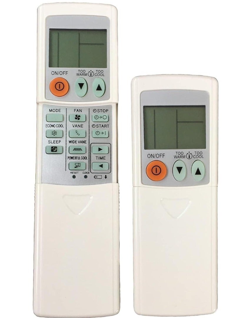 JAJEEK جهاز تحكم عن بعد بديل عالمي لمكيف الهواء الكهربائي Mr Slim | متوافق مع MSZ-GL06NA، MSZ-GL09NA، MSZ-GL12NA | لا يتطلب إعداد | إشارة IR بعيدة المدى | استجابة سريعة | موفر للطاقة | جهاز تحكم سهل الاستخدام ومتين - Image 2