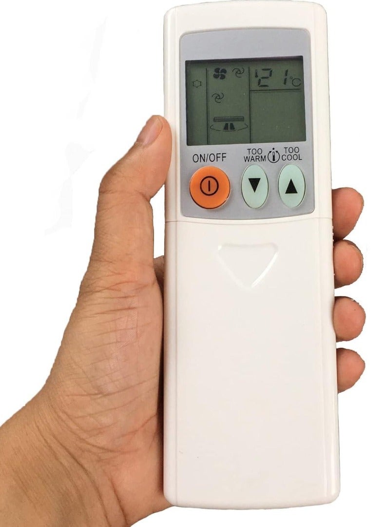 JAJEEK جهاز تحكم عن بعد بديل عالمي لمكيف الهواء الكهربائي Mr Slim | متوافق مع MSZ-GL06NA، MSZ-GL09NA، MSZ-GL12NA | لا يتطلب إعداد | إشارة IR بعيدة المدى | استجابة سريعة | موفر للطاقة | جهاز تحكم سهل الاستخدام ومتين - Image 1