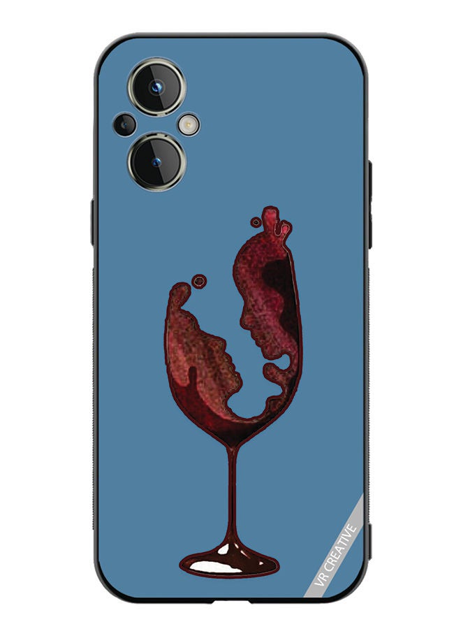 VR CREATIVE Protective Case Cover For OnePlus Nord N20 5G Wine Glass Art Design Multicolour - Image 1