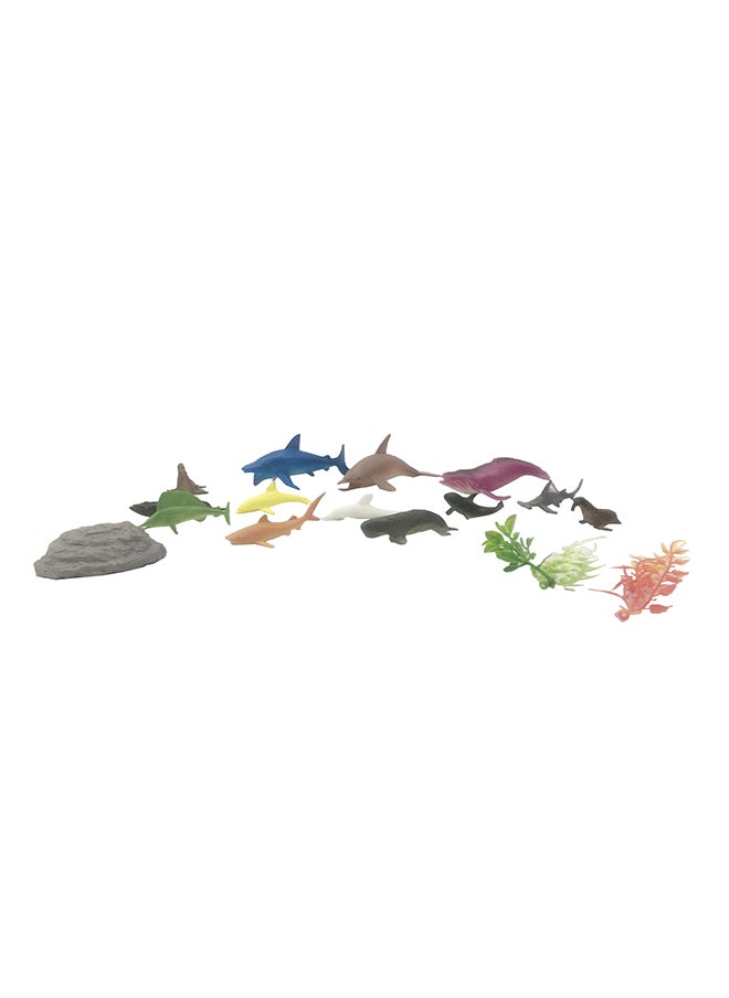 Galaxy Toys - Galaxy Ocean Animal Toy Set - Realistic Marine Life Figurines | Blue Whale, Great White Shark, Dolphin, Sea Turtle & Octopus | Durable Plastic Ocean Creatures for Educational Play & Collecting - Image 1