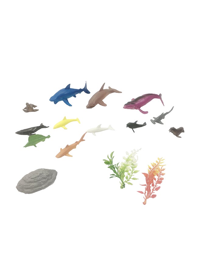 Galaxy Toys - Galaxy Ocean Animal Toy Set - Realistic Marine Life Figurines | Blue Whale, Great White Shark, Dolphin, Sea Turtle & Octopus | Durable Plastic Ocean Creatures for Educational Play & Collecting - Image 1