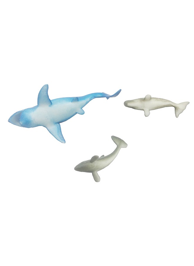 Galaxy Toys - Galaxy Ocean Animal Toy Set - Realistic Marine Life Figurines | Blue Whale, Great White Shark, Dolphin, Sea Turtle & Octopus | Durable Plastic Ocean Creatures for Educational Play & Collecting - Image 1
