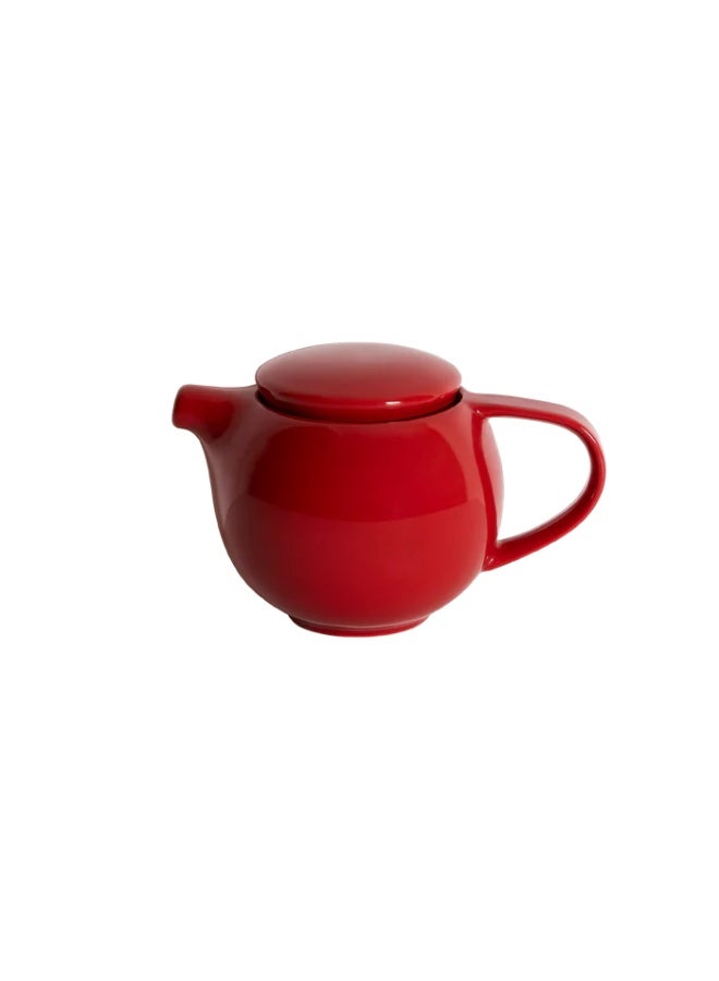 Loveramics Pro Tea 400ml Porcelain Teapot With Stainless Steel Infuser Red