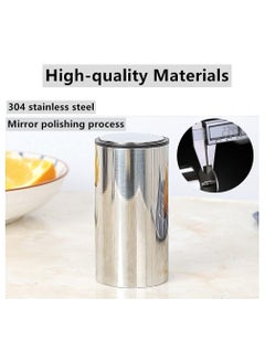 DOUGEI DOUGEI Toothpick Holder, Automatic Stainless Steel Toothpick Holder Dispenser Click Open, Modern Toothpick Storage Box for Bamboo Toothpick  - Image 3