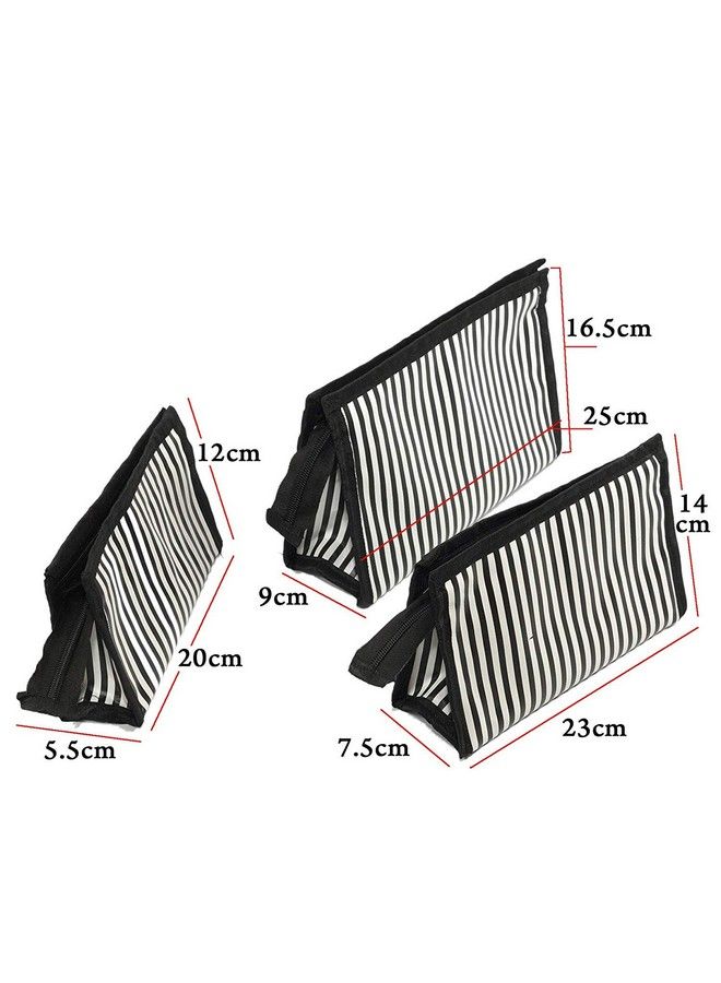 Prink 3 Pcs Polyester Travelling Pouch Cosmetic Makeup Kit Multipurpose Use For Men & Women - Image 5