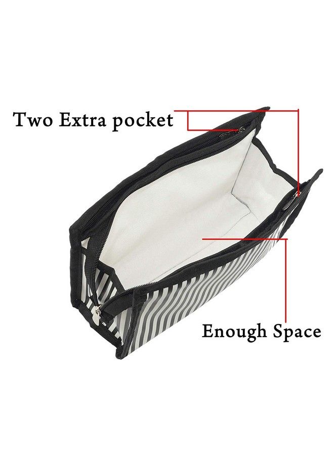 Prink 3 Pcs Polyester Travelling Pouch Cosmetic Makeup Kit Multipurpose Use For Men & Women - Image 4