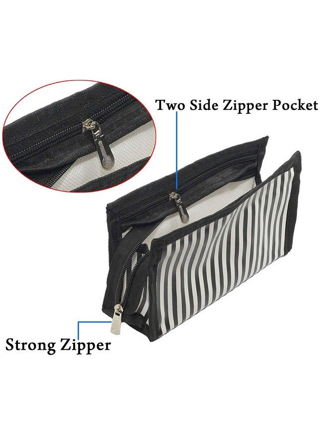 Prink 3 Pcs Polyester Travelling Pouch Cosmetic Makeup Kit Multipurpose Use For Men & Women - Image 3