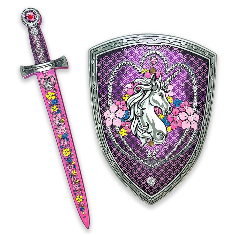 Liontouch Unicorn Princess Set for Girls 36 Years Medieval Style Toy Sword Shield for Pretend Play for Toddlers with Gemstones Safe Durable Foam Accessories for Royal Dress Up Costumes - Image 3