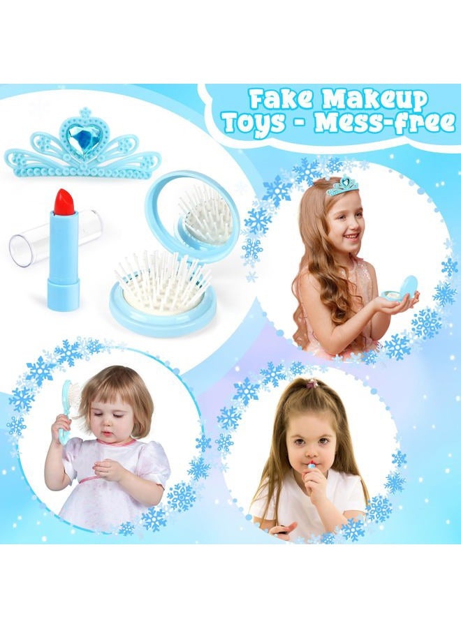 TSDATOWR Play Purse for Little Girls, Toddler Kids Toy Purse with Accessories, Pretend Play Makeup Set, Crossbody Bag, Wallet, Fake Keys, Birthday Christmas Princess Gifts Toys for Girls Ages 3 4 5 6 Year Old - Image 4