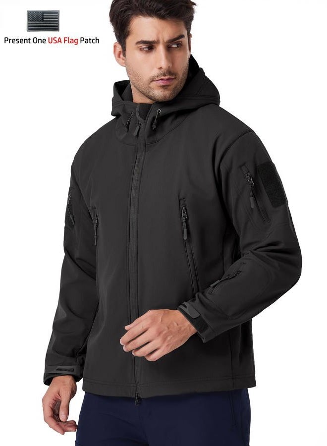 ReFire Gear Men's Army Special Ops Military Tactical Jacket Softshell Fleece Hooded Outdoor Coat - Image 2
