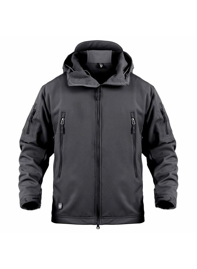 ReFire Gear Men's Army Special Ops Military Tactical Jacket Softshell Fleece Hooded Outdoor Coat - Image 1