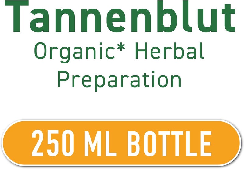 Hubner Tannenblut Organic Herbal Preparation Honey Cough Syrup Cold and Sore Throat Support Soothing Relief Vitamin C Supplement for Adults and Kids 4 and Older Kosher and AlcoholFree 250 ml - Image 2