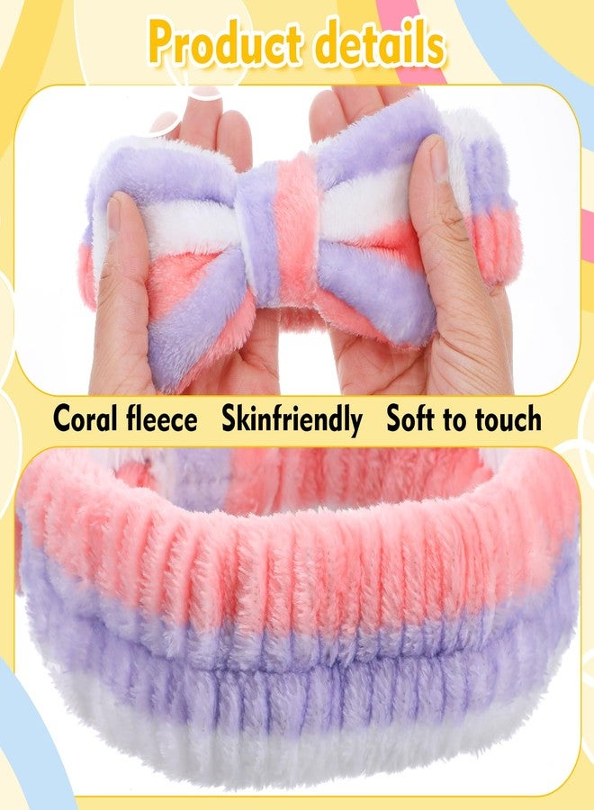 مولين مجموعة مولين من 24 قطعة من عصابات الرأس النسائية المزينة بفيونكة، قابلة للتعديل، للعناية بالبشرة، مصنوعة من الصوف المرجاني الناعم، مثالية لغسل الوجه والاستحمام واليوغا وغيرها. - Image 3