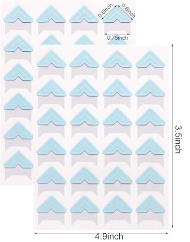 Penta Angel 16 Sheets 8 Colors Photo Corner Stickers Holder Protectors Self Adhesive Photo Mounting Corner Stickers Picture Corners for DIY Scrapbooking Photo Album Personal Journal Diary, 384 Count - Image 2