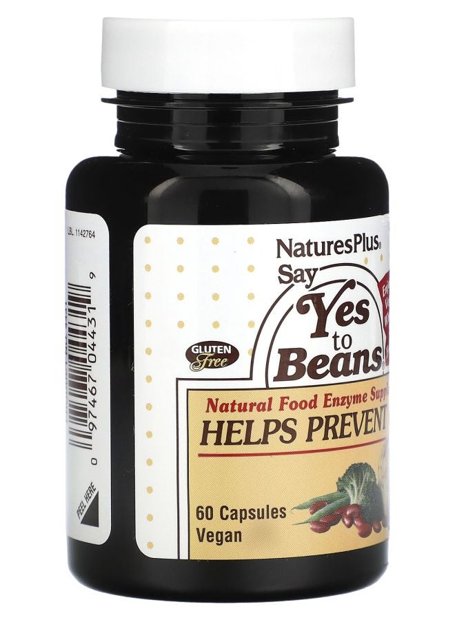 NaturesPlus Say Yes to Beans 60 Vegan Capsules - Image 2