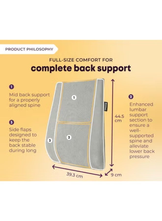 وسادة دعم أسفل الظهر بفوم ميموري – مسند طبي مريح للسيارة – تصميم عملي موفر للمساحة ومثالي لتخفيف آلام الظهر - Image 3