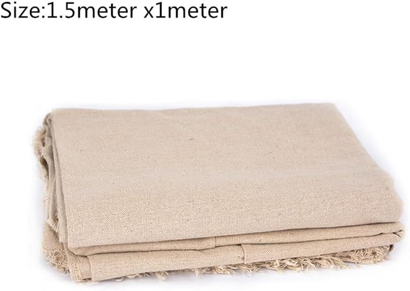 SoClaay Pottery Special Linen Hessian Cotton Linen Tablecloth Pottery Clay Printing Texture Clay Sculpture Tool 59x39inch(1 pc) - Image 3