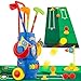 ToyVelt Toddler Golf Set  Kids Golf Clubs with 6 Balls 4 Golf Sticks 2 Practice Holes and a Putting Mat  Promotes Physical  Mental Development Blue - Image 4
